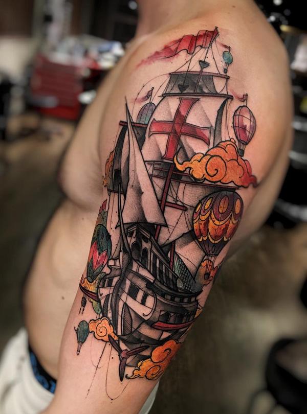 100 Boat Tattoo Designs