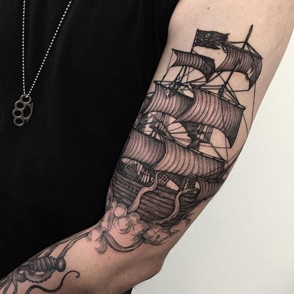 100 Boat Tattoo Designs