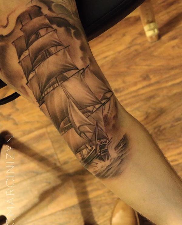 100 Boat Tattoo Designs