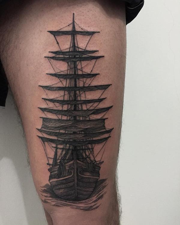 100 Boat Tattoo Designs