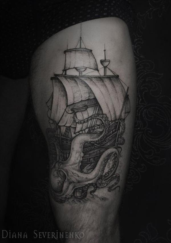100 Boat Tattoo Designs