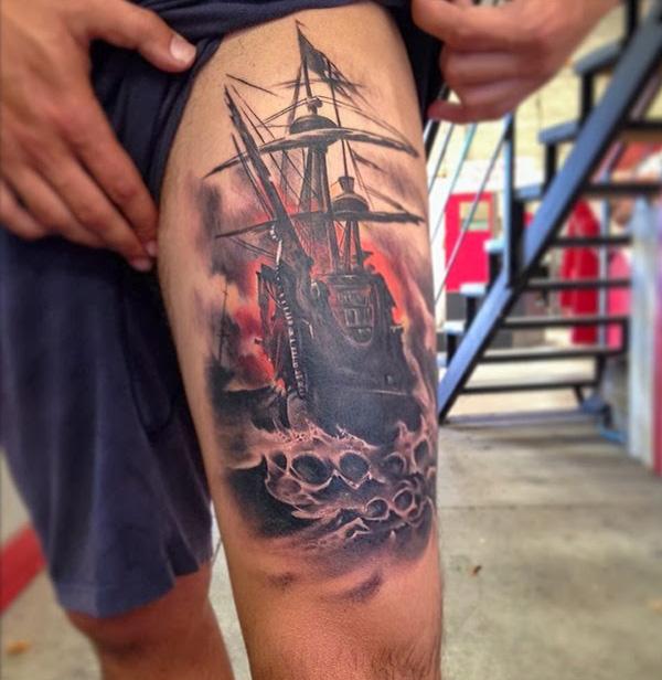 100 Boat Tattoo Designs