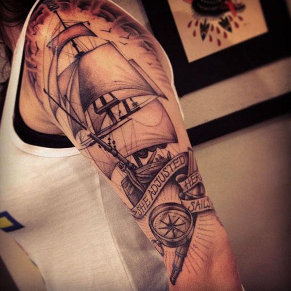 100 Boat Tattoo Designs