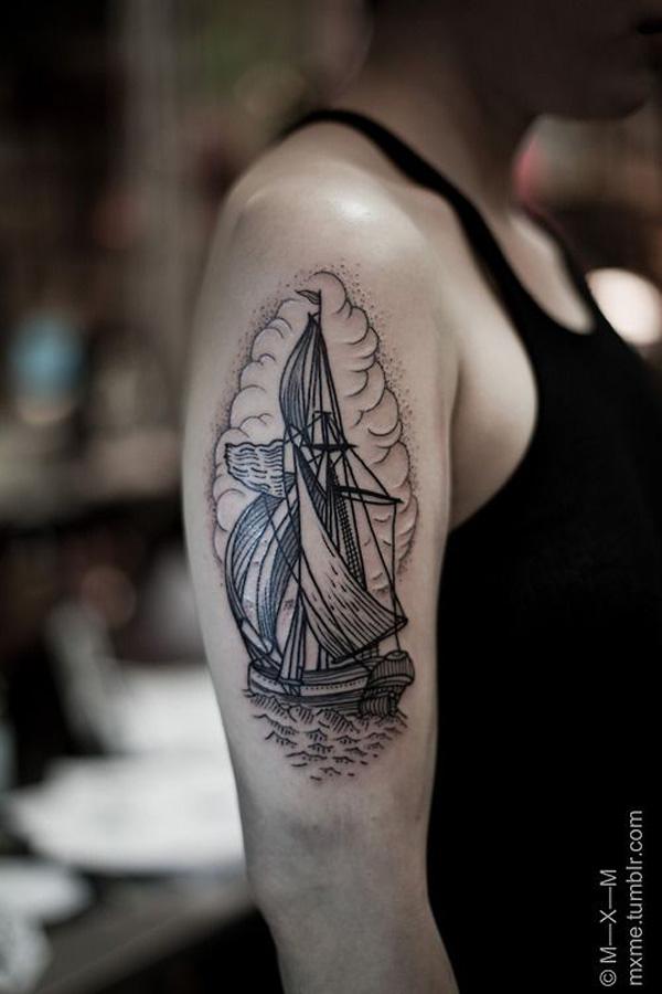 100 Boat Tattoo Designs