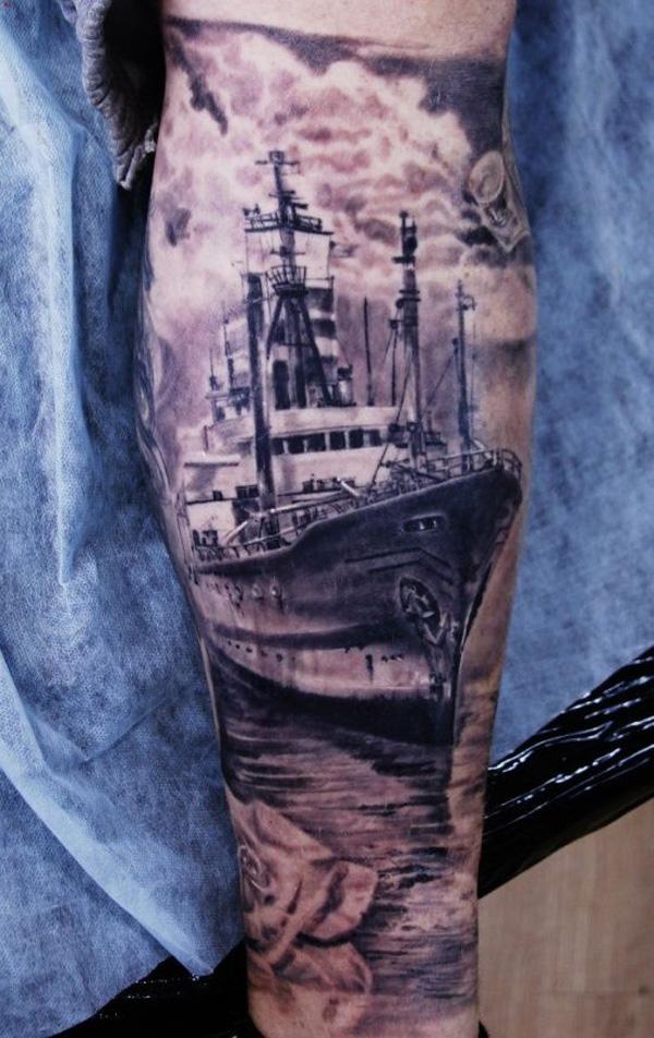 100 Boat Tattoo Designs