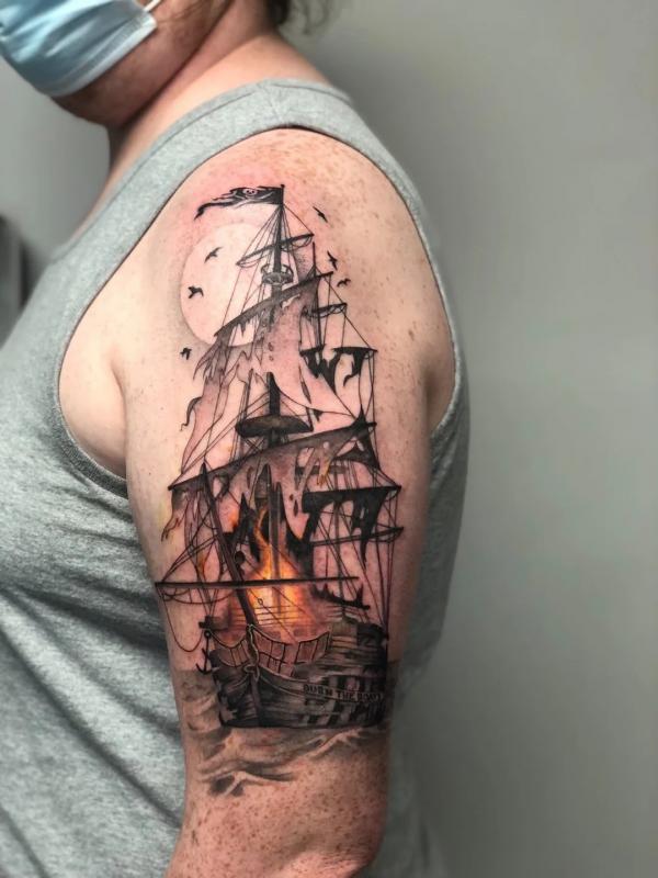 100 Boat Tattoo Designs