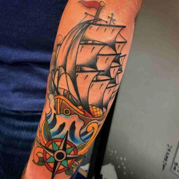100 Boat Tattoo Designs