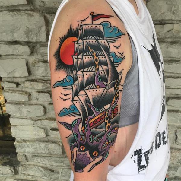 100 Boat Tattoo Designs