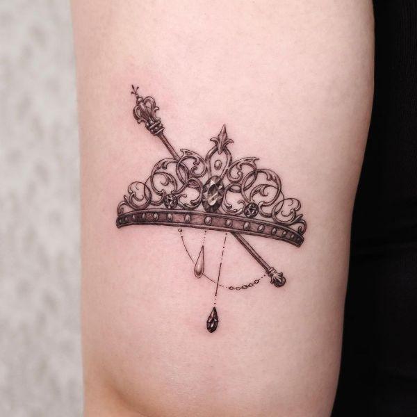 Inked Royalty: Explore 100 Meaningful Crown Tattoos