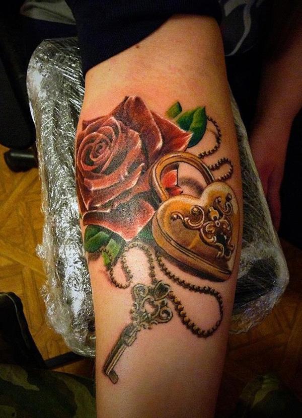 50 Inspiring Lock and Key Tattoos