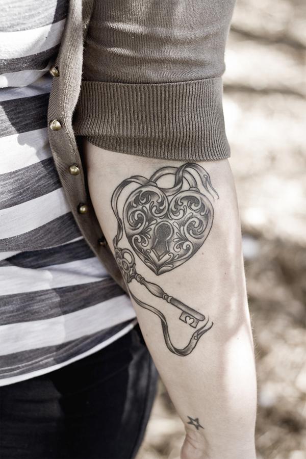 50 Inspiring Lock and Key Tattoos