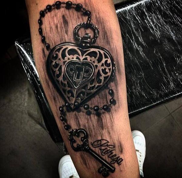 50 Inspiring Lock and Key Tattoos
