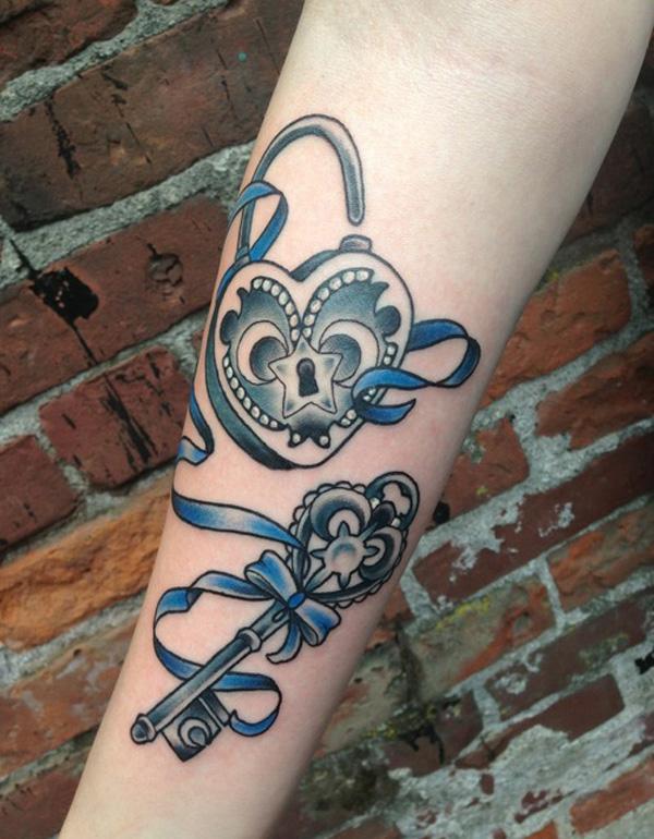 50 Inspiring Lock and Key Tattoos