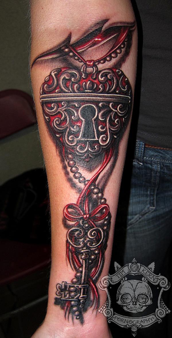 50 Inspiring Lock and Key Tattoos