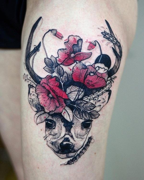 80 Inspiring Deer Tattoo Designs