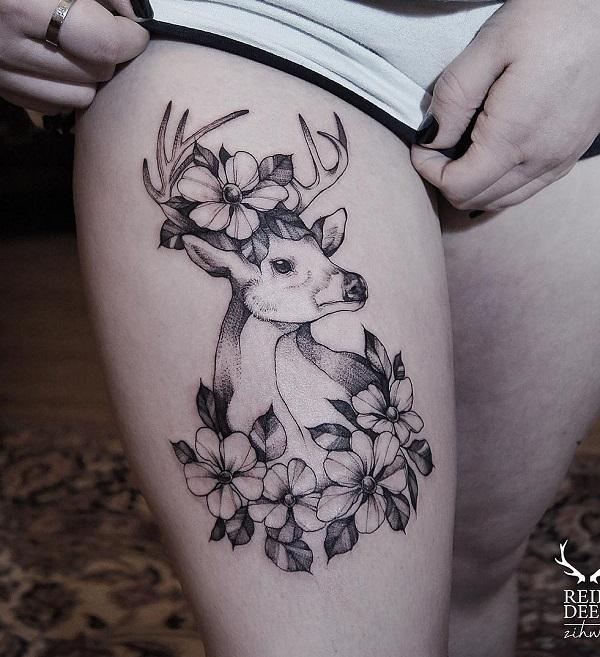 80 Inspiring Deer Tattoo Designs