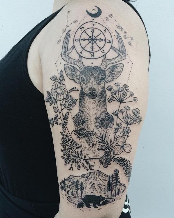 80 Inspiring Deer Tattoo Designs