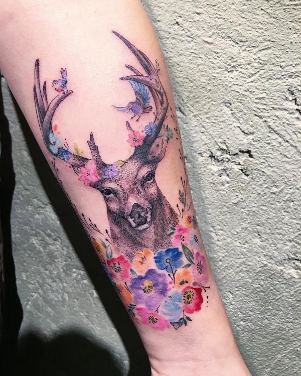 80 Inspiring Deer Tattoo Designs