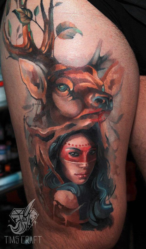 80 Inspiring Deer Tattoo Designs