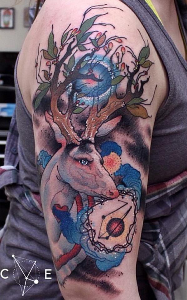 80 Inspiring Deer Tattoo Designs