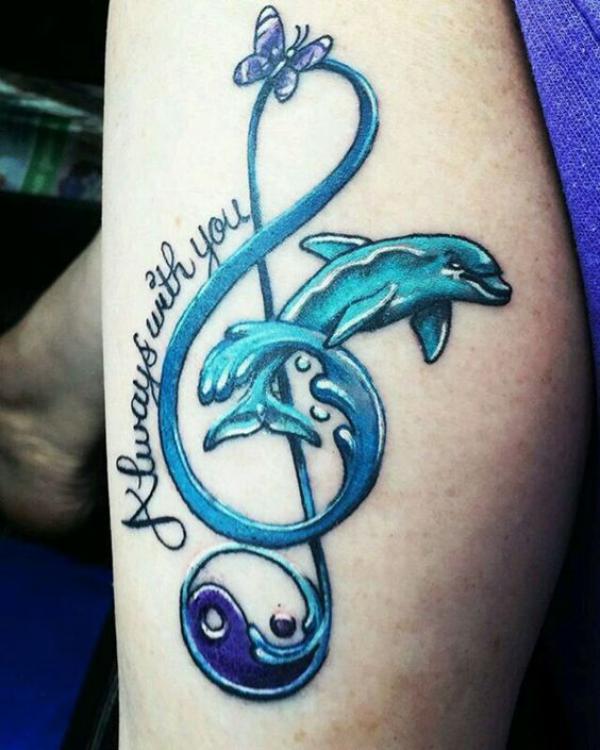 130 Lovely Dolphin Tattoos and Meanings