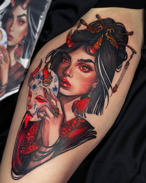 110 Beautiful Geisha Tattoos You will Love