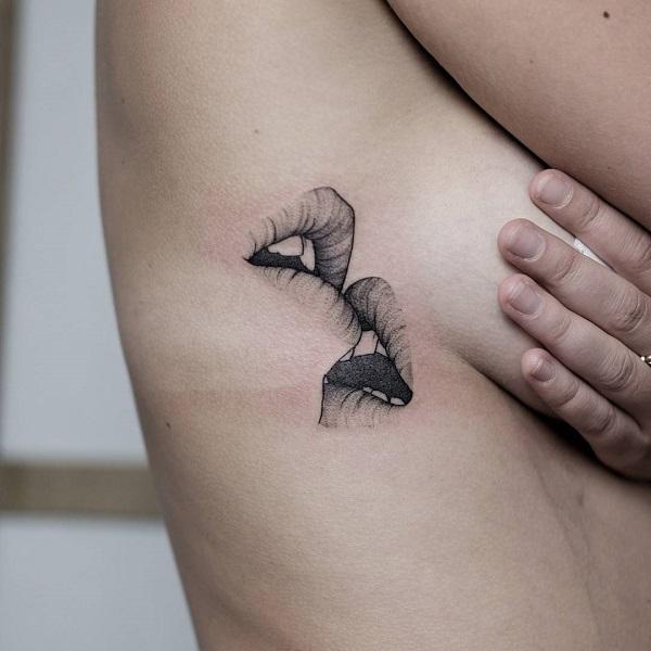 30+ Incredible Lip Tattoos
