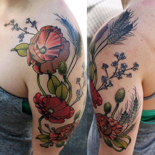 60 Beautiful Poppy Tattoos