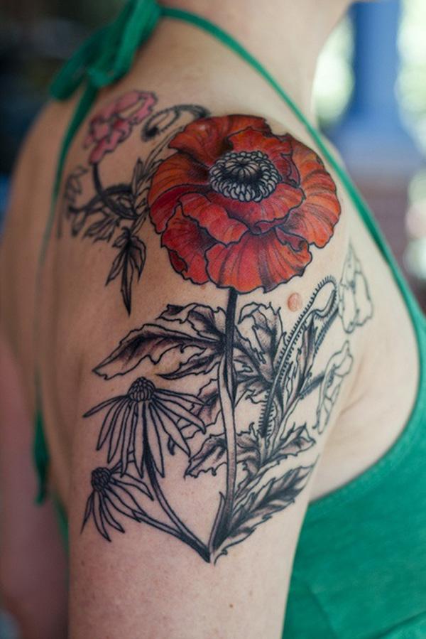 60 Beautiful Poppy Tattoos