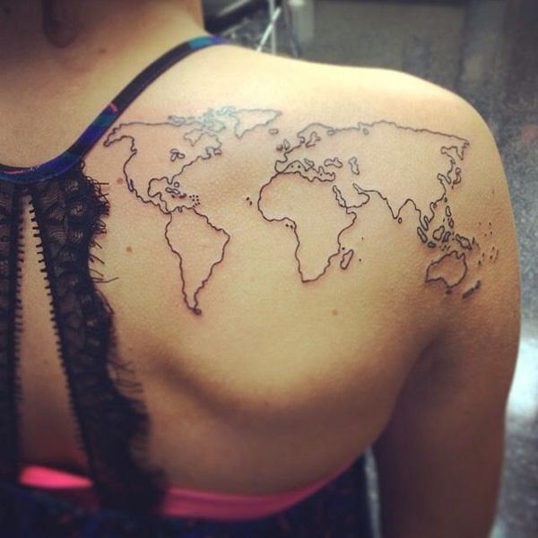 70 Awesome Map Tattoo Designs with Meaning