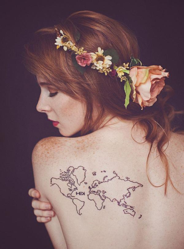 70 Awesome Map Tattoo Designs with Meaning