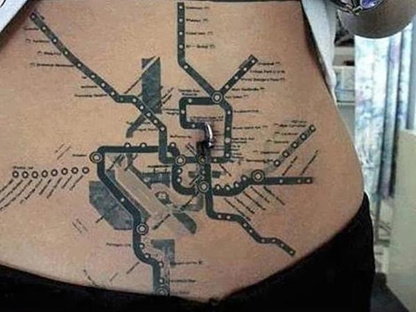 70 Awesome Map Tattoo Designs with Meaning