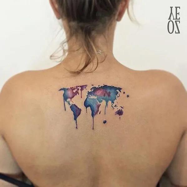 70 Awesome Map Tattoo Designs with Meaning