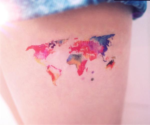 70 Awesome Map Tattoo Designs with Meaning