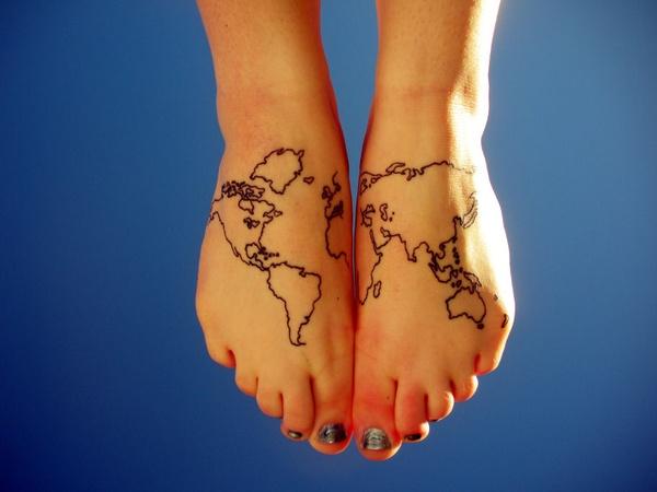70 Awesome Map Tattoo Designs with Meaning