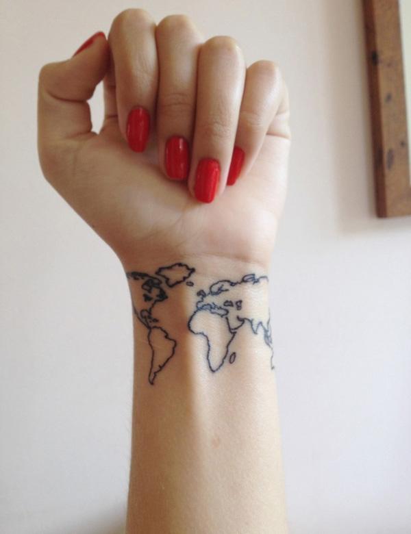 70 Awesome Map Tattoo Designs with Meaning