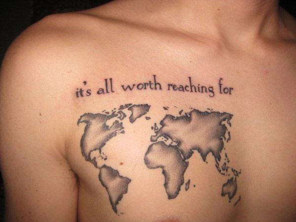 70 Awesome Map Tattoo Designs with Meaning