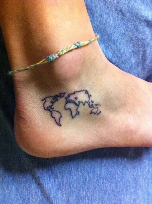 70 Awesome Map Tattoo Designs with Meaning