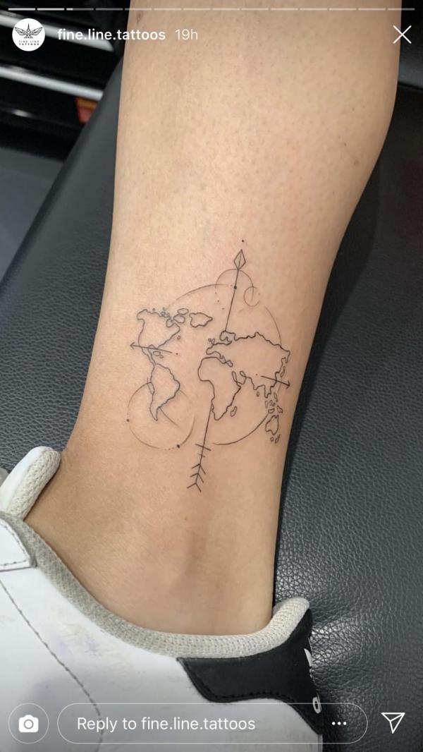 70 Awesome Map Tattoo Designs with Meaning