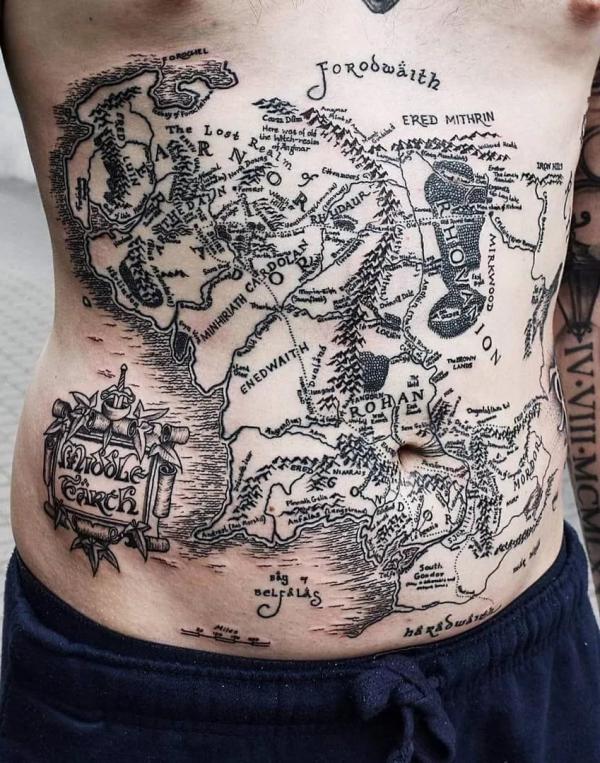 70 Awesome Map Tattoo Designs with Meaning