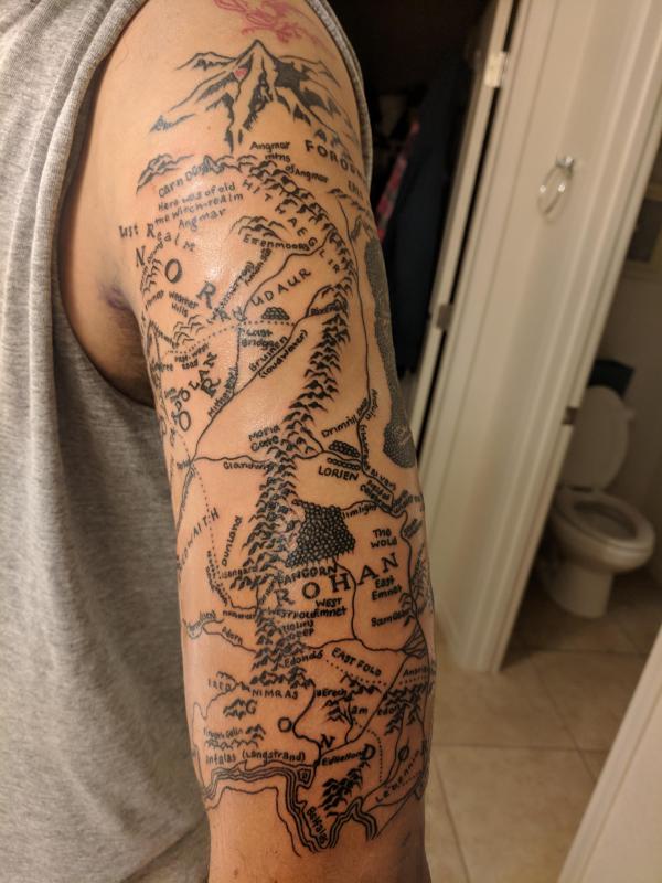 70 Awesome Map Tattoo Designs with Meaning