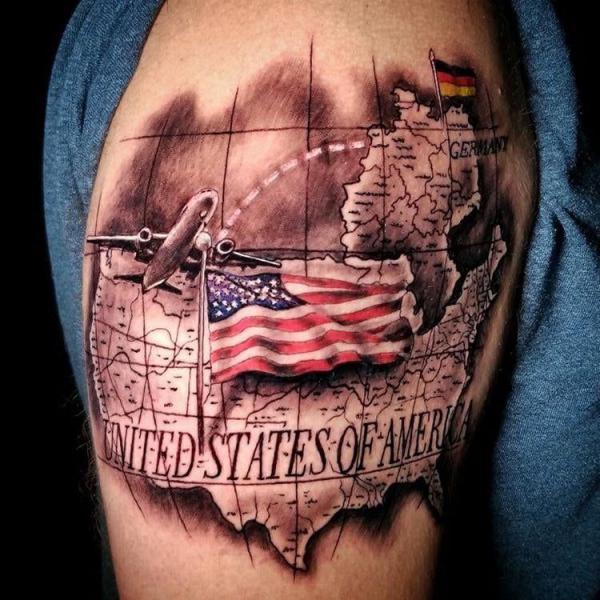 70 Awesome Map Tattoo Designs with Meaning