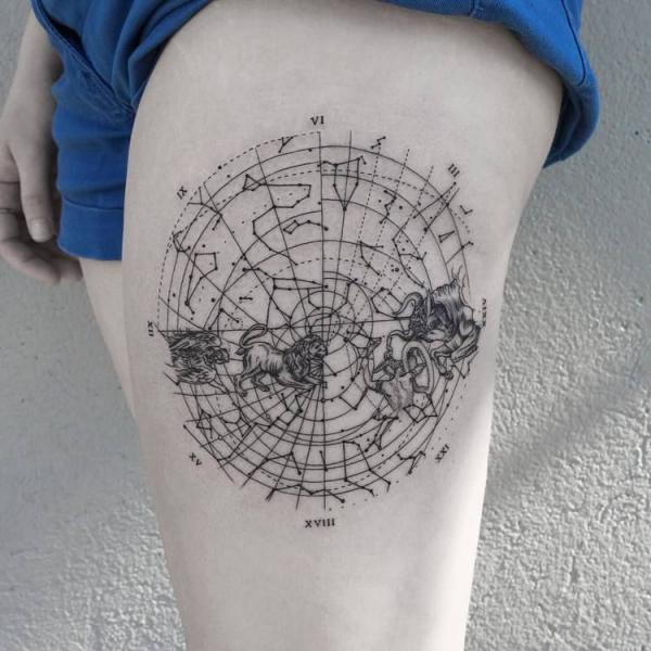 70 Awesome Map Tattoo Designs with Meaning