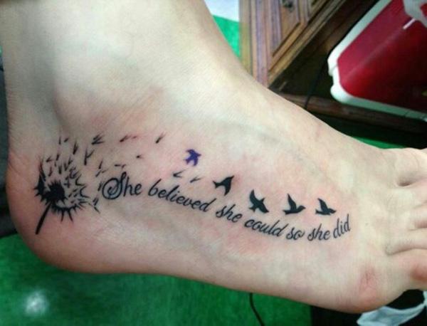 100 Dandelion Tattoo Designs for Women