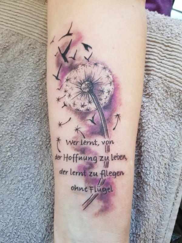 100 Dandelion Tattoo Designs for Women