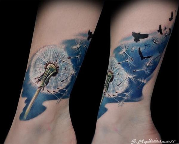 100 Dandelion Tattoo Designs for Women