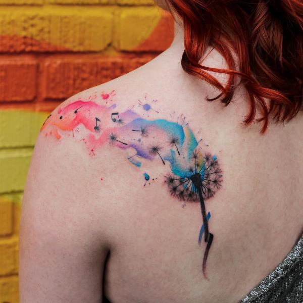 100 Dandelion Tattoo Designs for Women