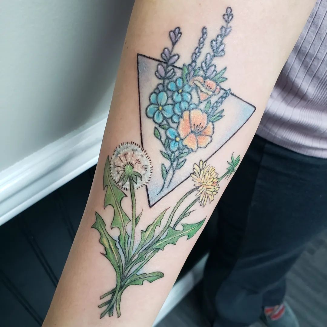 100 Dandelion Tattoo Designs for Women