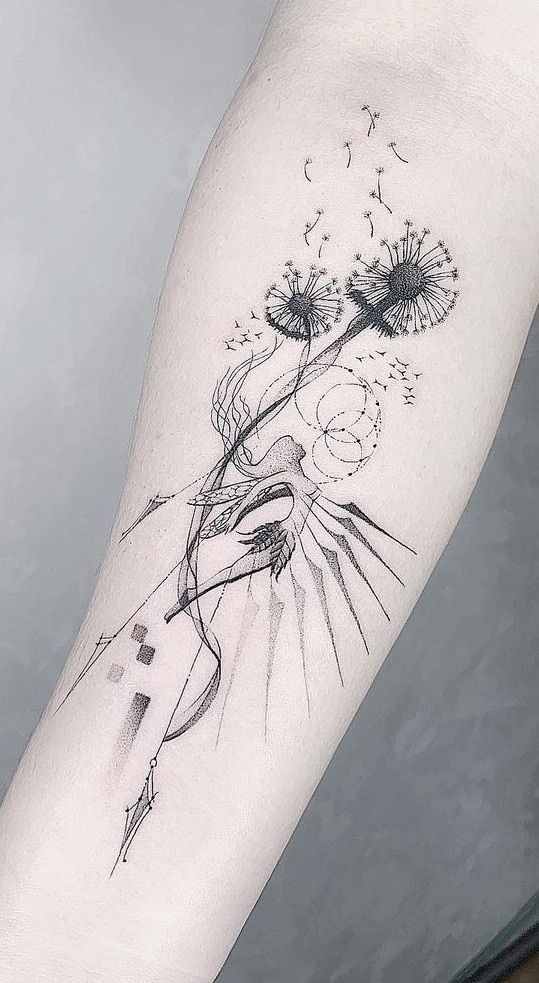 100 Dandelion Tattoo Designs for Women