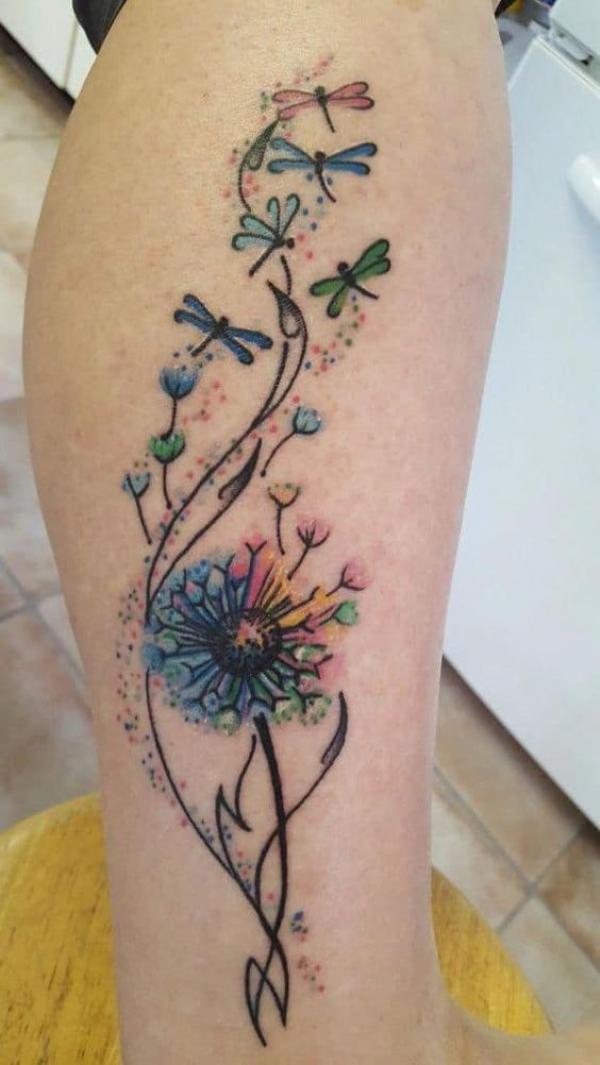100 Dandelion Tattoo Designs for Women